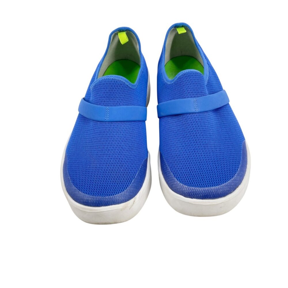 Oofos OOmg Eezee Recovery Low Mesh Slip On Shoes Orthopedic Blue Womens Size 10 - Picture 6 of 7